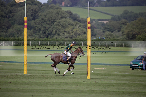 Maiz Dulce v Combe in a Brecknock Cup polo match played on Ambersham 2 at Cowdray Park Polo Club on Friday 17 August 2012