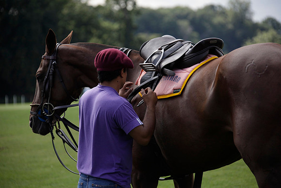 Montana v Maiz Dulce in the Uber 12 goal Final polo match played on Lawns 1 at Cowdray Park Polo Club on Sunday 26 August 2012