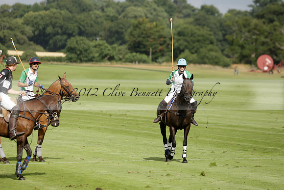 Jaeger Le Coultre (black)  v Wairakei Pastoral (white) in a Jaeger Le Coultre Holden White Cup polo match played on 29 July 2013 at Cowdray Park Polo Club on Brooksfieldwww.polopictures.co.uk