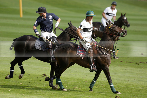 Pandas (white) v Home Farm (navy) in a Park House West Sussex Cup Polo match on Brooksfield at Cowdray Park Polo Club on Friday 30 August 2013. 2013.08.30 www.polopictures.co.uk