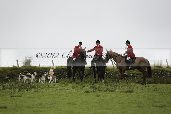 Devon & Somerset Staghounds meet at Larkbarrow Corner. North Devon. 2013.10.18 www.polopictures.co.uk