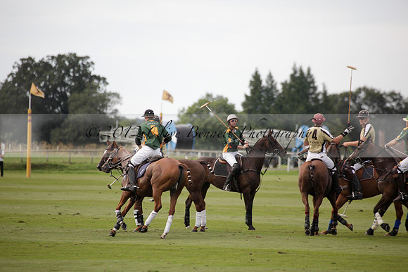 Maiz Dulce v Combe in a Brecknock Cup polo match played on Ambersham 2 at Cowdray Park Polo Club on Friday 17 August 2012