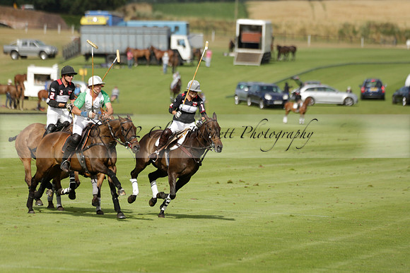 Jaeger Le Coultre (black)  v Wairakei Pastoral (white) in a Jaeger Le Coultre Holden White Cup polo match played on 29 July 2013 at Cowdray Park Polo Club on Brooksfieldwww.polopictures.co.uk
