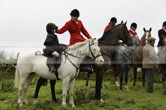 Devon & Somerset Staghounds meet at Larkbarrow Corner. North Devon. 2013.10.18 www.polopictures.co.uk