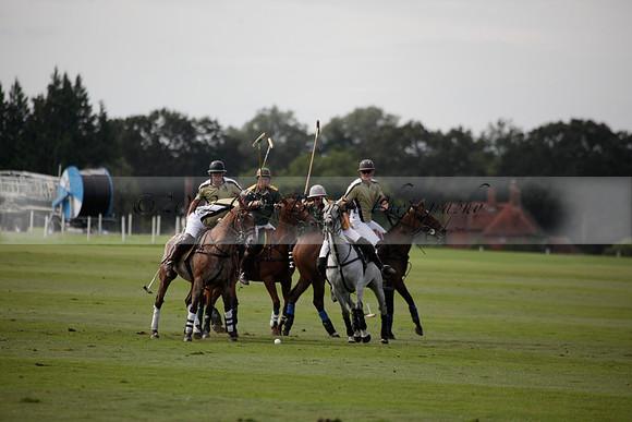 Maiz Dulce v Combe in a Brecknock Cup polo match played on Ambersham 2 at Cowdray Park Polo Club on Friday 17 August 2012