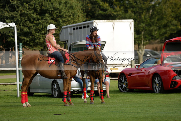 Pluma Negra (white) v Shoreline (black) in the Brecknock Cup Subsidiary final polo match played on Sunday 25 August 2013 at Cowdray Park Polo Club on Ambersham 1. 2013.10.12 www.polopictures.co.uk