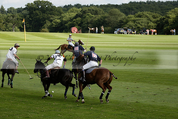 Pandas (white) v Home Farm (navy) in a Park House West Sussex Cup Polo match on Brooksfield at Cowdray Park Polo Club on Friday 30 August 2013. 2013.08.30 www.polopictures.co.uk