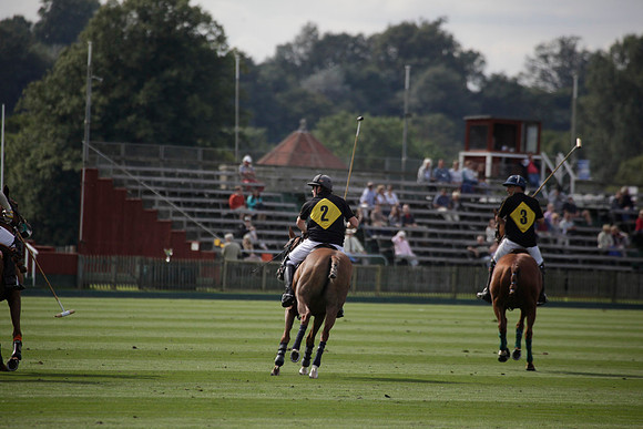 Montana v Maiz Dulce in the Uber 12 goal Final polo match played on Lawns 1 at Cowdray Park Polo Club on Sunday 26 August 2012