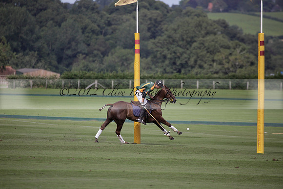 Maiz Dulce v Combe in a Brecknock Cup polo match played on Ambersham 2 at Cowdray Park Polo Club on Friday 17 August 2012