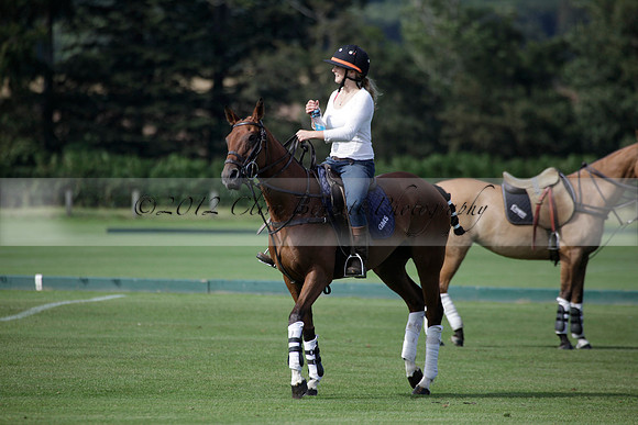 Maiz Dulce v Combe in a Brecknock Cup polo match played on Ambersham 2 at Cowdray Park Polo Club on Friday 17 August 2012
