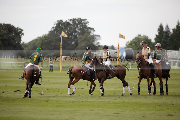 Maiz Dulce v Combe in a Brecknock Cup polo match played on Ambersham 2 at Cowdray Park Polo Club on Friday 17 August 2012