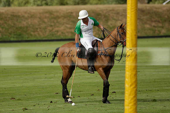 Jaeger Le Coultre (black)  v Wairakei Pastoral (white) in a Jaeger Le Coultre Holden White Cup polo match played on 29 July 2013 at Cowdray Park Polo Club on Brooksfieldwww.polopictures.co.uk