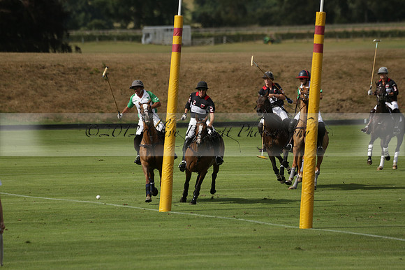 Jaeger Le Coultre (black)  v Wairakei Pastoral (white) in a Jaeger Le Coultre Holden White Cup polo match played on 29 July 2013 at Cowdray Park Polo Club on Brooksfieldwww.polopictures.co.uk