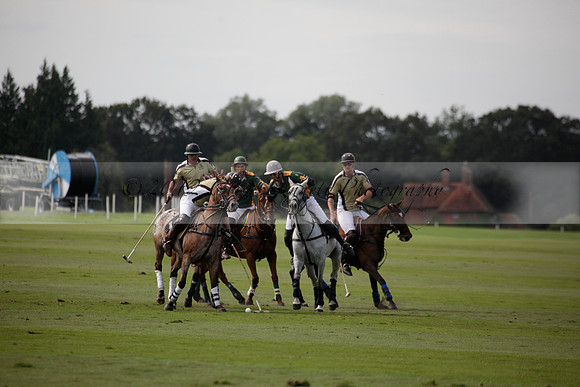 Maiz Dulce v Combe in a Brecknock Cup polo match played on Ambersham 2 at Cowdray Park Polo Club on Friday 17 August 2012