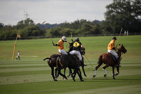Montana v Maiz Dulce in the Uber 12 goal Final polo match played on Lawns 1 at Cowdray Park Polo Club on Sunday 26 August 2012