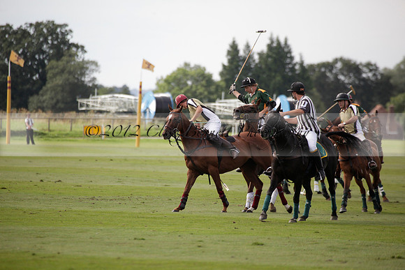 Maiz Dulce v Combe in a Brecknock Cup polo match played on Ambersham 2 at Cowdray Park Polo Club on Friday 17 August 2012
