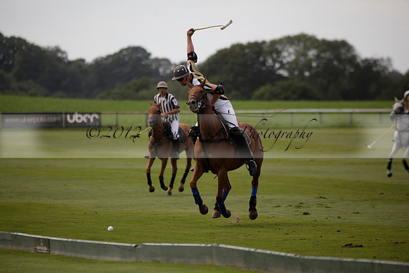 Maiz Dulce v Combe in a Brecknock Cup polo match played on Ambersham 2 at Cowdray Park Polo Club on Friday 17 August 2012