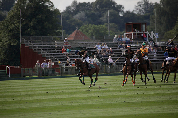 Montana v Maiz Dulce in the Uber 12 goal Final polo match played on Lawns 1 at Cowdray Park Polo Club on Sunday 26 August 2012