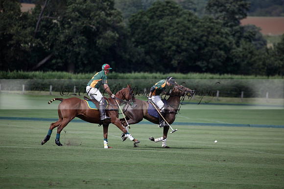Maiz Dulce v Combe in a Brecknock Cup polo match played on Ambersham 2 at Cowdray Park Polo Club on Friday 17 August 2012