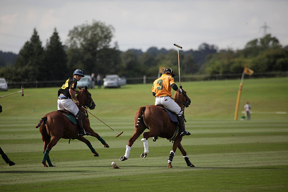 Montana v Maiz Dulce in the Uber 12 goal Final polo match played on Lawns 1 at Cowdray Park Polo Club on Sunday 26 August 2012