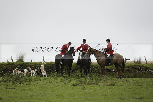 Devon & Somerset Staghounds meet at Larkbarrow Corner. North Devon. 2013.10.18 www.polopictures.co.uk