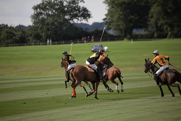 Montana v Maiz Dulce in the Uber 12 goal Final polo match played on Lawns 1 at Cowdray Park Polo Club on Sunday 26 August 2012