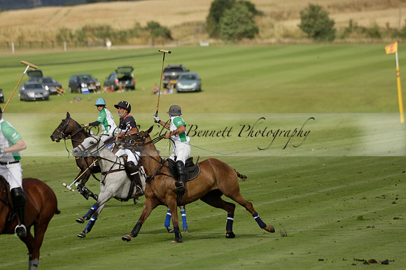 Jaeger Le Coultre (black)  v Wairakei Pastoral (white) in a Jaeger Le Coultre Holden White Cup polo match played on 29 July 2013 at Cowdray Park Polo Club on Brooksfieldwww.polopictures.co.uk