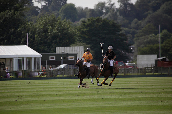Montana v Maiz Dulce in the Uber 12 goal Final polo match played on Lawns 1 at Cowdray Park Polo Club on Sunday 26 August 2012