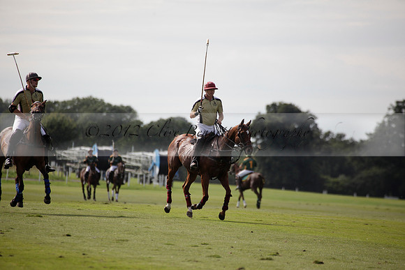 Maiz Dulce v Combe in a Brecknock Cup polo match played on Ambersham 2 at Cowdray Park Polo Club on Friday 17 August 2012