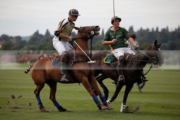 Maiz Dulce v Combe in a Brecknock Cup polo match played on Ambersham 2 at Cowdray Park Polo Club on Friday 17 August 2012