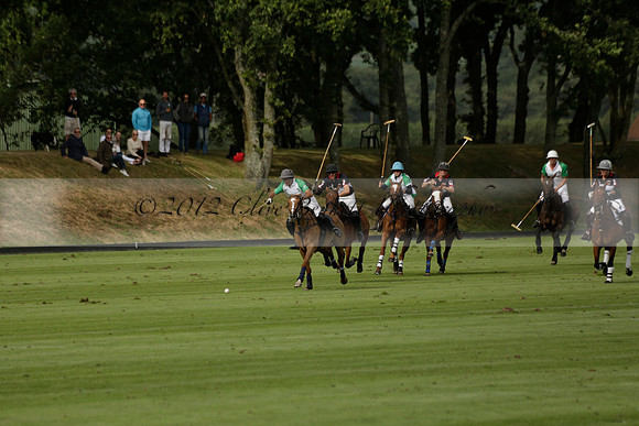 Jaeger Le Coultre (black)  v Wairakei Pastoral (white) in a Jaeger Le Coultre Holden White Cup polo match played on 29 July 2013 at Cowdray Park Polo Club on Brooksfieldwww.polopictures.co.uk