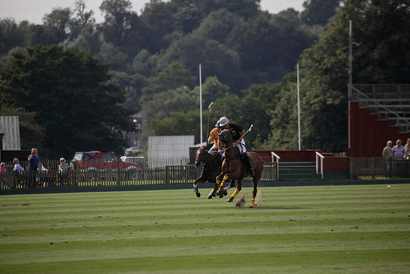 Montana v Maiz Dulce in the Uber 12 goal Final polo match played on Lawns 1 at Cowdray Park Polo Club on Sunday 26 August 2012
