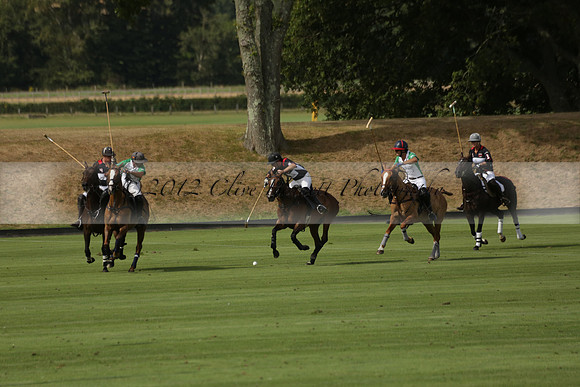 Jaeger Le Coultre (black)  v Wairakei Pastoral (white) in a Jaeger Le Coultre Holden White Cup polo match played on 29 July 2013 at Cowdray Park Polo Club on Brooksfieldwww.polopictures.co.uk