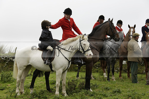 Devon & Somerset Staghounds meet at Larkbarrow Corner. North Devon. 2013.10.18 www.polopictures.co.uk
