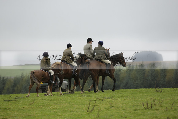 Devon & Somerset Staghounds meet at Larkbarrow Corner. North Devon. 2013.10.18 www.polopictures.co.uk