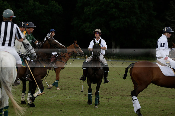 The Blue Jackets Cup polo match played between Maize Dulce (green) vs Home Farm (white) At the New Forest Polo Club on Sunday 18 August 2013