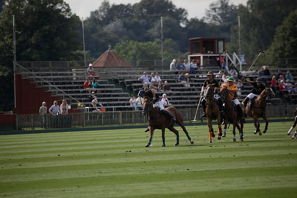 Montana v Maiz Dulce in the Uber 12 goal Final polo match played on Lawns 1 at Cowdray Park Polo Club on Sunday 26 August 2012