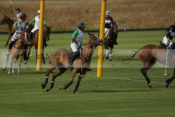 Jaeger Le Coultre (black)  v Wairakei Pastoral (white) in a Jaeger Le Coultre Holden White Cup polo match played on 29 July 2013 at Cowdray Park Polo Club on Brooksfieldwww.polopictures.co.uk