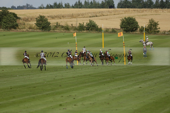 Jaeger Le Coultre (black)  v Wairakei Pastoral (white) in a Jaeger Le Coultre Holden White Cup polo match played on 29 July 2013 at Cowdray Park Polo Club on Brooksfieldwww.polopictures.co.uk