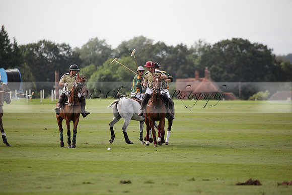 Maiz Dulce v Combe in a Brecknock Cup polo match played on Ambersham 2 at Cowdray Park Polo Club on Friday 17 August 2012
