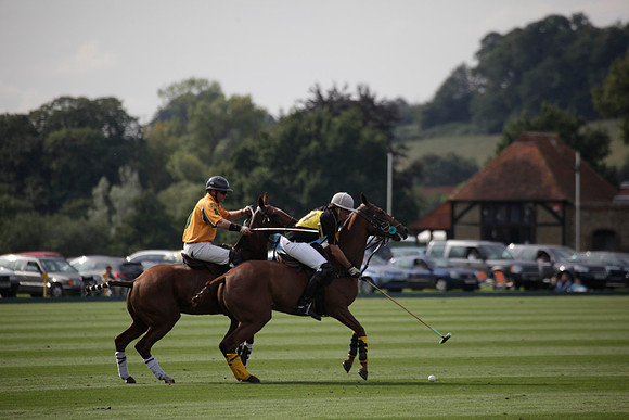Montana v Maiz Dulce in the Uber 12 goal Final polo match played on Lawns 1 at Cowdray Park Polo Club on Sunday 26 August 2012
