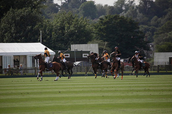 Montana v Maiz Dulce in the Uber 12 goal Final polo match played on Lawns 1 at Cowdray Park Polo Club on Sunday 26 August 2012