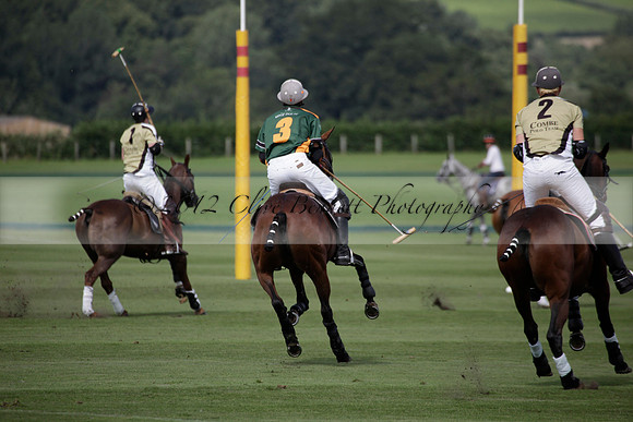 Maiz Dulce v Combe in a Brecknock Cup polo match played on Ambersham 2 at Cowdray Park Polo Club on Friday 17 August 2012