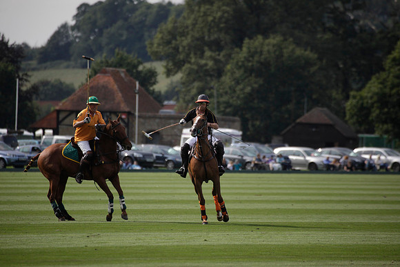 Montana v Maiz Dulce in the Uber 12 goal Final polo match played on Lawns 1 at Cowdray Park Polo Club on Sunday 26 August 2012