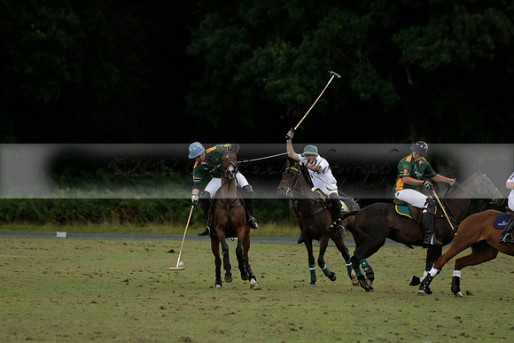 The Blue Jackets Cup polo match played between Maize Dulce (green) vs Home Farm (white) At the New Forest Polo Club on Sunday 18 August 2013