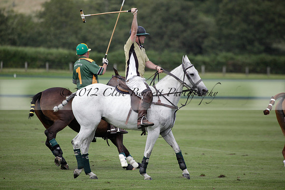 Maiz Dulce v Combe in a Brecknock Cup polo match played on Ambersham 2 at Cowdray Park Polo Club on Friday 17 August 2012