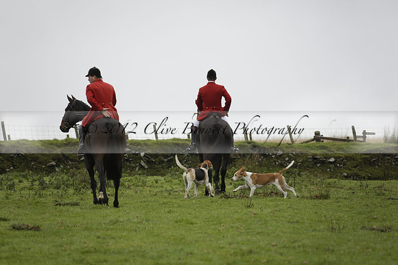 Devon & Somerset Staghounds meet at Larkbarrow Corner. North Devon. 2013.10.18 www.polopictures.co.uk