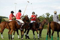 Ice Craft (red) v Hincha Pelota (black) in a Lodsworth Cup Polo match on Ambersham 5 at Cowdray Park Polo Club on Friday 30 August 2013. 2013.08.30 www.polopictures.co.uk