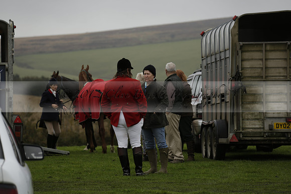 Devon & Somerset Staghounds meet at Larkbarrow Corner. North Devon. 2013.10.18 www.polopictures.co.uk
