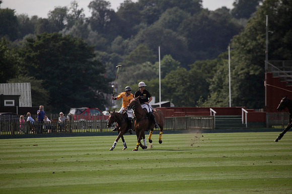 Montana v Maiz Dulce in the Uber 12 goal Final polo match played on Lawns 1 at Cowdray Park Polo Club on Sunday 26 August 2012